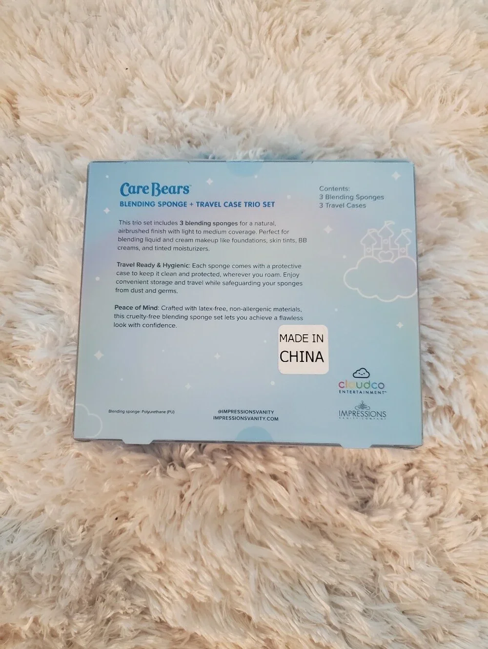 Impressions Vanity | Care Bears Blending Sponge + Travel Case Trio Set